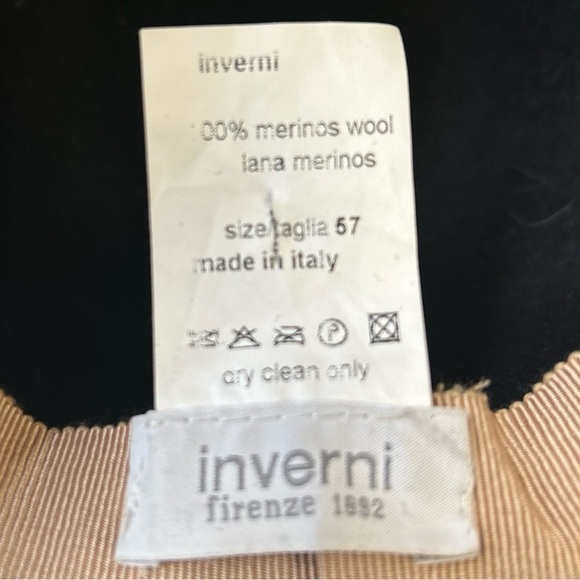 Inverni Merino Wool Navy bucket hat 57 size medium main image 13